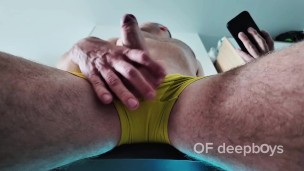 Playful mood to play with a dick and drain cum